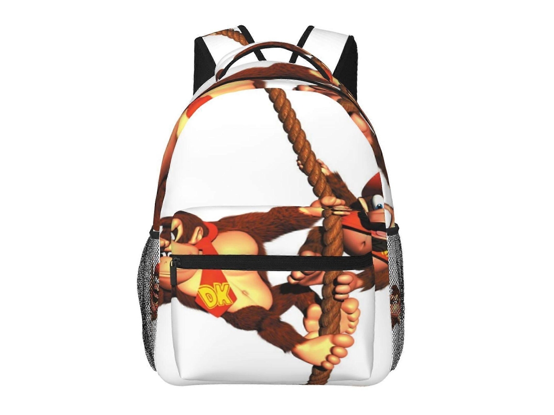 Mochila Donkey Kong J50 Para Estudantes, Resistente E Leve, Impermeável E Com Alça De Ombro Respirável N50