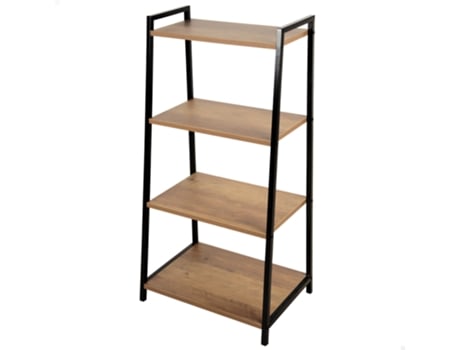 Estantes Fixas De Madeira Em Escada 4 Prateleiras 43x30x90 Cm Max Home