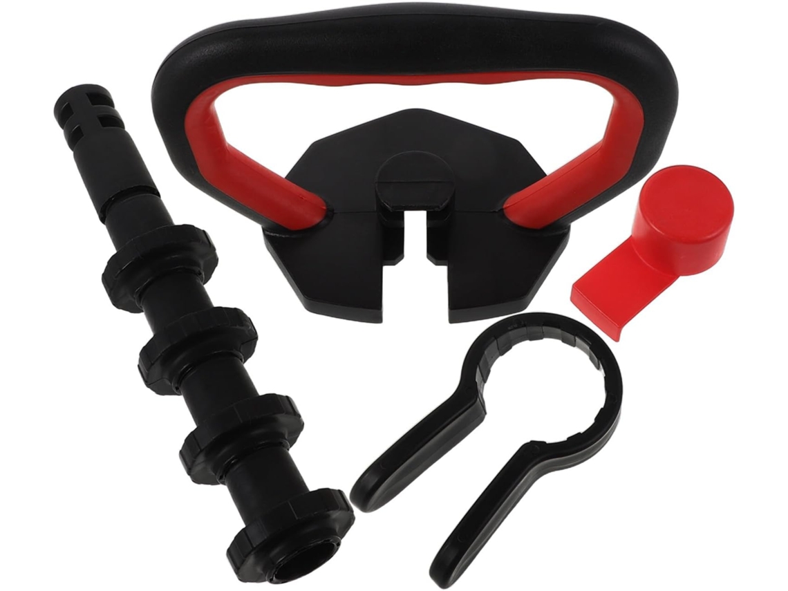 Barra Para Kettlebell Heavy Duty Com Base Curta E 4 Parafusos De