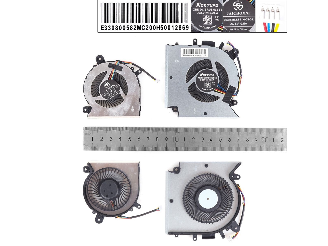 Ventilador para laptop MSI GF66 GL66 MS 1581 N459 N460LR (alta compatibilidade de cópia)