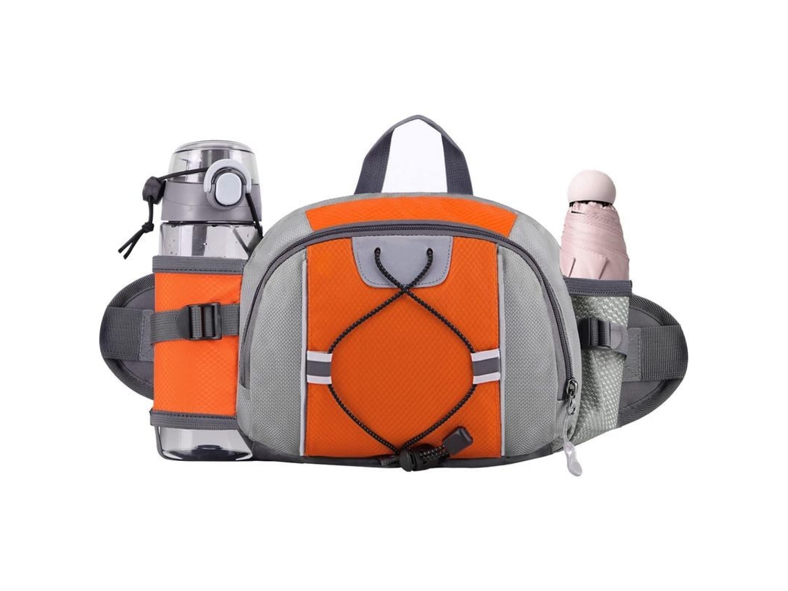 Bolsa de Cintura Grande, Unissex, Impermeável, Porta Garrafas, Leve, Corrida, Trekking | S/MARCA