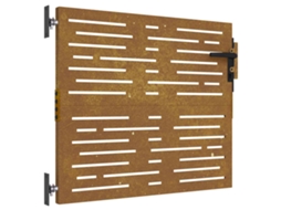 Portão de Jardim 85x75 Cm Aço Corten Design Quadrados MAISON EXCLUSIVE