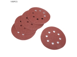 100 Piezas De Lija De 125mm Con 8 Agujeros Para Lijadora Eléctrica, Lija Abrasiva 40 Para Lijado Y Pulido