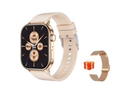 Smartwatch QX17 com GPS, rastreador de condicionamento físico, bússola, bloqueio de senha, Chronus (amarelo)