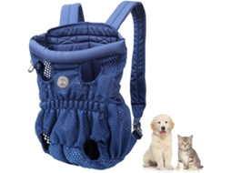 Mochila de Transporte para Animais de Estimação, Ajustável, Até 10 Kg, Azul AQUAFORGE