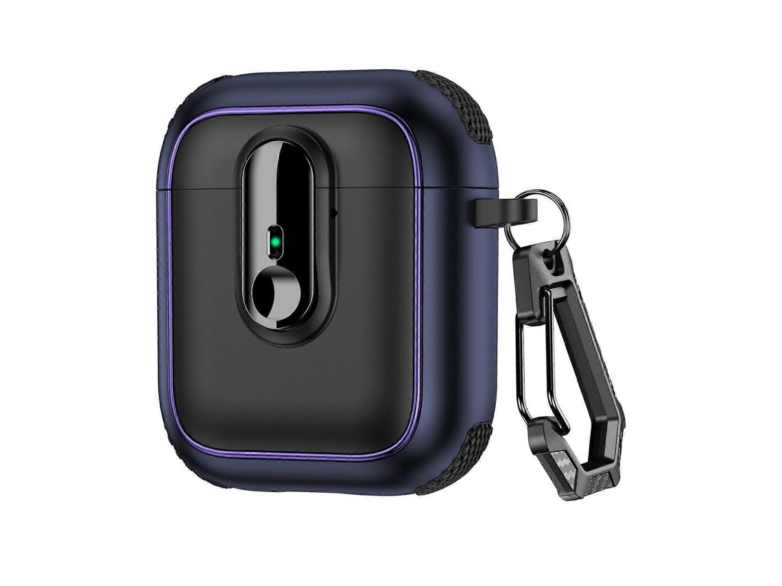Estojo Magnético Armor Para Fones De Ouvido Sem Fio Airpods 1/2 Com Trava De Segurança