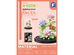 (inclui Capa Protetora Contra Poeira) Brinquedo De Montar Com Peças Pequenas Em Formato De Flor, Ornamento Decorativo.