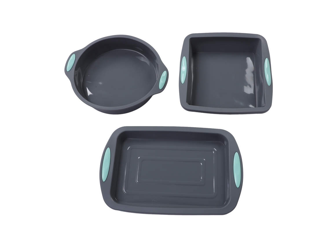 3pcs de Formas de Bolo S/MARCA, Silicone, Antiaderente, para Forno
