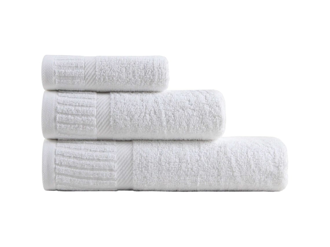 Conjunto 3 Toalhas Piano Branco Kasa