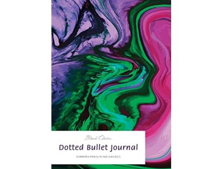 Livro Dotted Bullet Journal Medium A5 583X827 Marbled de Blank Classic (Inglês)