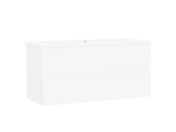 Sink Cabinet With Basin, Sink Cabinets With Basins Vidaxl Branco Madeira Processada (100 X 38.5 X 45 Cm)