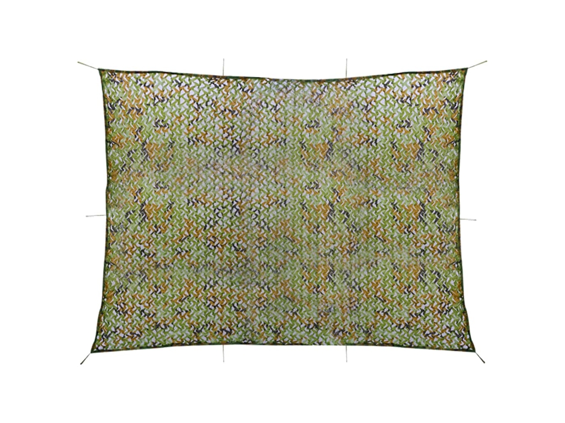 Vidaxl Rede De Camuflagem Com Saco De Armazenamento 2x4 M Verde