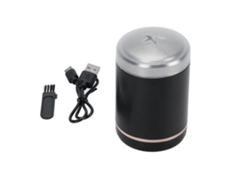 Aparelho De Cortar Barba Usb Recarregável Mini Para Viagem Preto