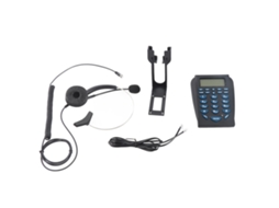 Telefone Fixo com Fone de Ouvido Anti ruído para Call Center e Escritório Residencial, Identificação de Chamadas, Plug And Play | S/MARCA