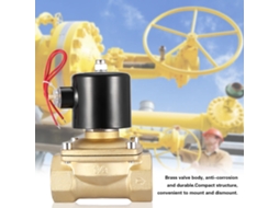 Válvula Solenoide Brass Laxiscreed 2/2 Normalmente Fechada 220vac Dn40 Para Automação Industrial