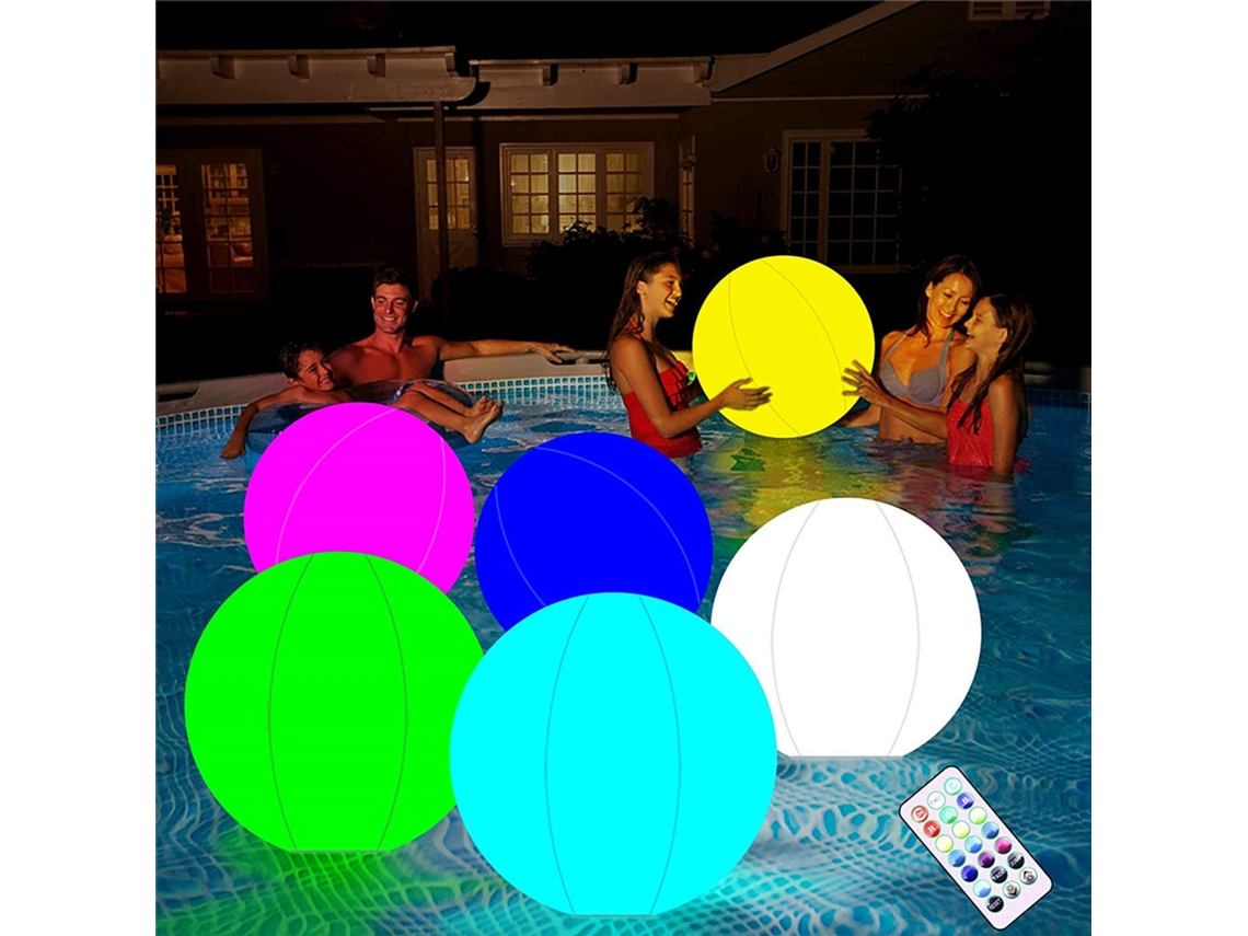 Primerox bola inflável com LED para piscina