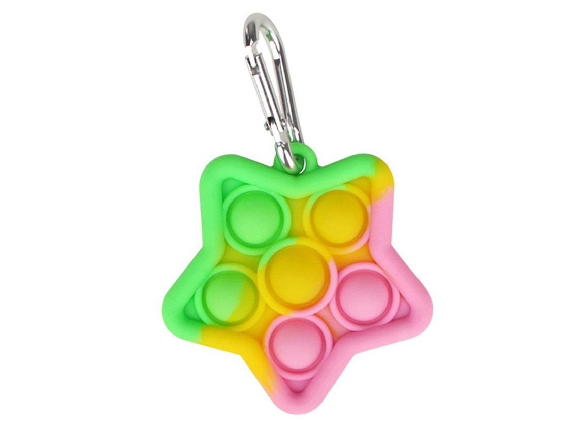 Mali brinquedo Sensorial Chaveiro Estrela de 5 Pontos para Aliviar Estresse para Crianças e Adultos