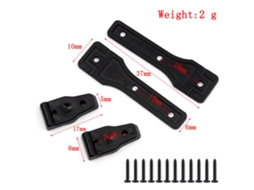 Mali kit de Dobradiças Traseiras para Carro de Controle Remoto Plástico para Axial Scx10 Iii Axi03007 1/10 Acessórios de Reparo