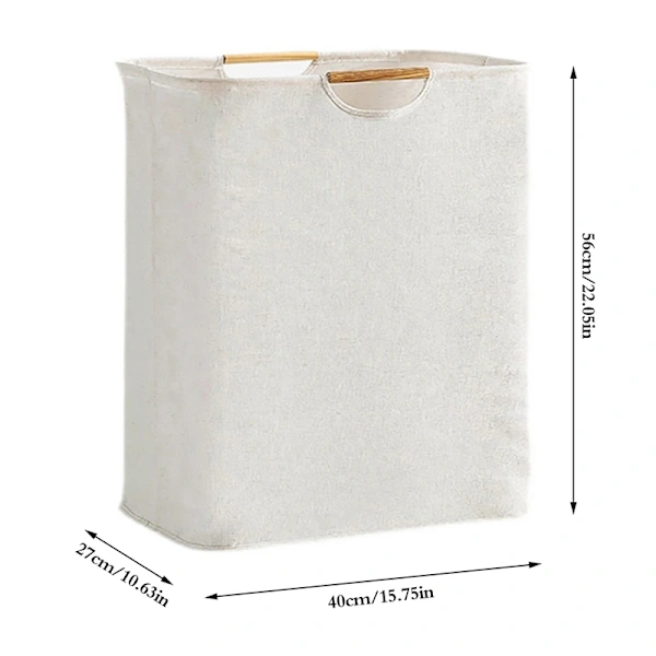 Cesto de Roupa Suja de Grande Capacidade, 27* 40* 56cm BRILVIBERA