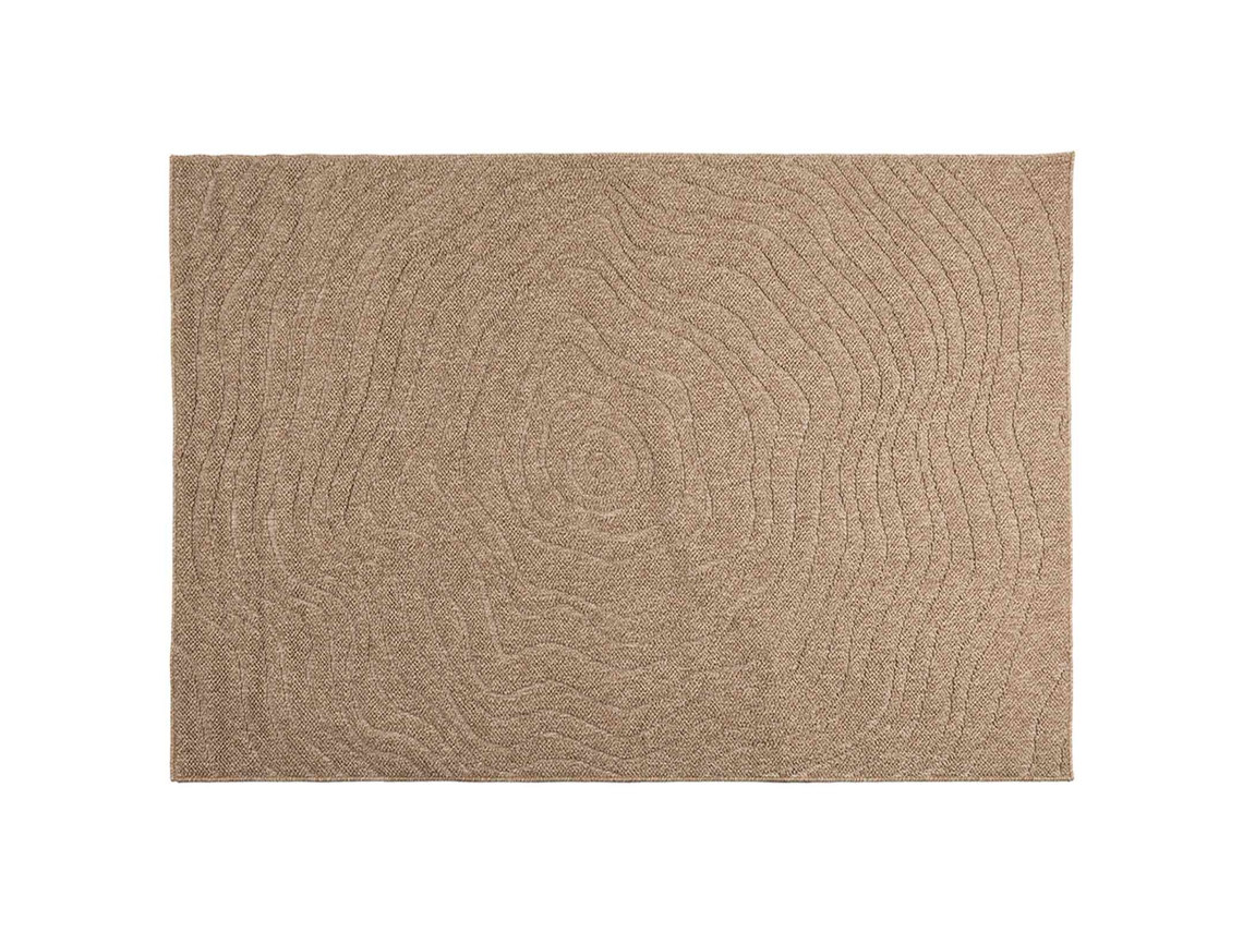Conjunto 1 Tapete Interno Vidaxl Castanho Poliéster (170 X 120 Cm)