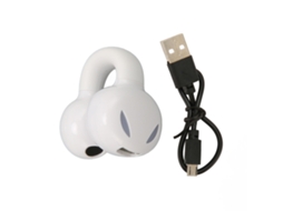 Fones de ouvido Mali Bluetooth clip on open ear estéreo HiFi cancelamento de ruído à prova d'água branco