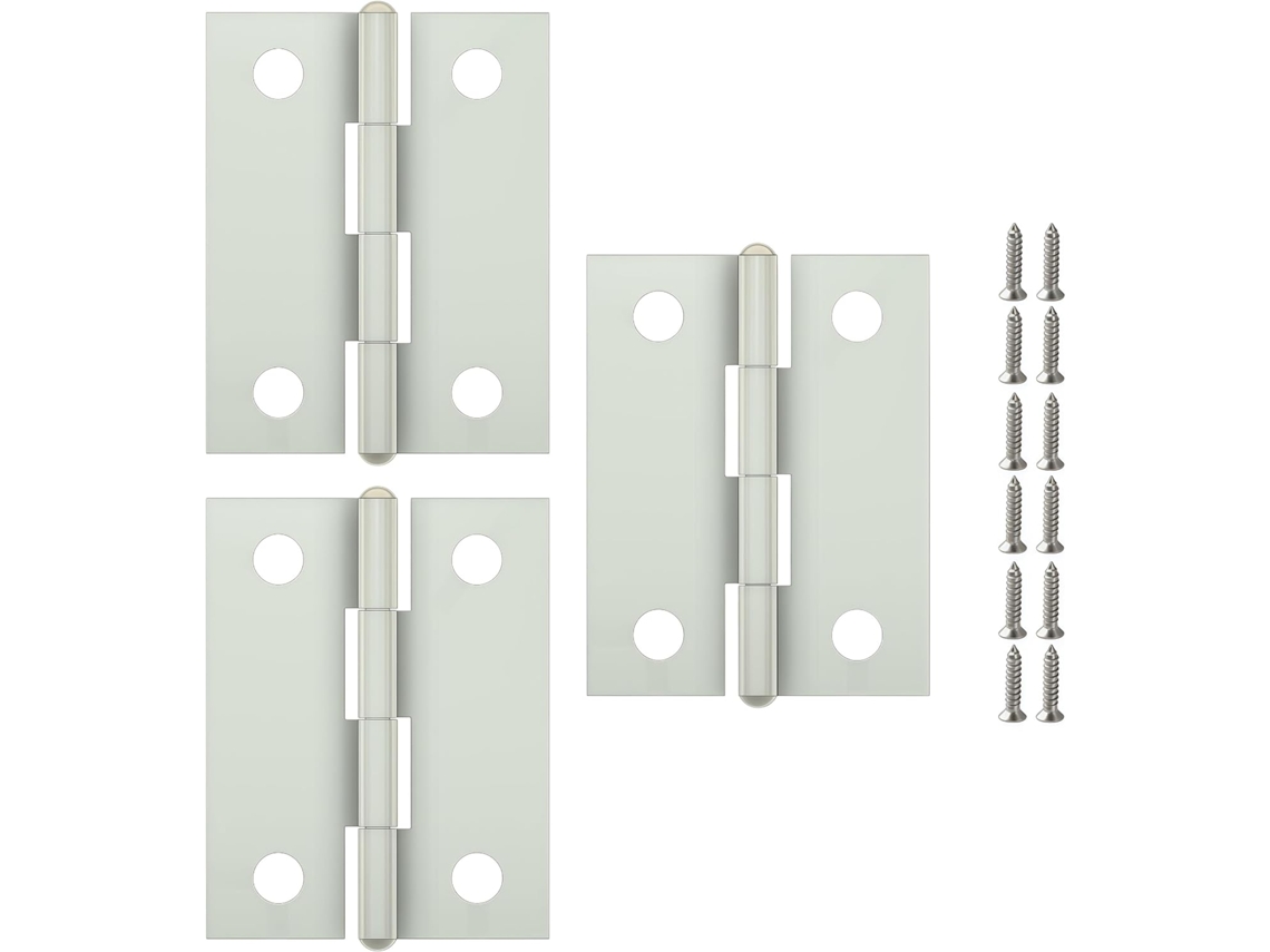 Dobradiças Para Armários, Pacote Com 3 Unidades, Em Aço Inoxidável, Dobráveis, Para Armários, Dobradiças De Batente E