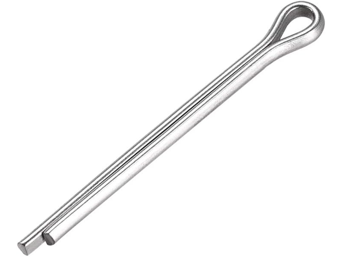 20 Grampos de Cabelo com Pino Dividido, Presilhas, Ferragens Prateadas, 1,2mm x 25mm CHABERLU