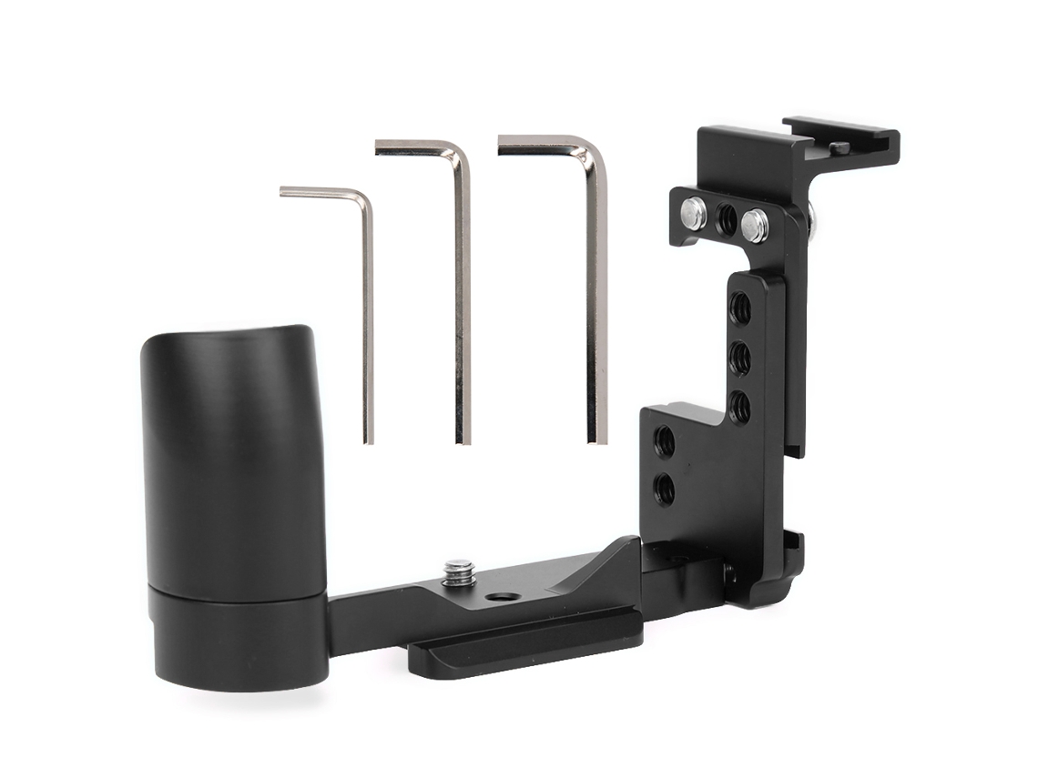 Placa De Liberação Rápida L Para Câmera Mirrorless Acessório Com Porta Hot Shoe E Mango Compatível Com Canon
