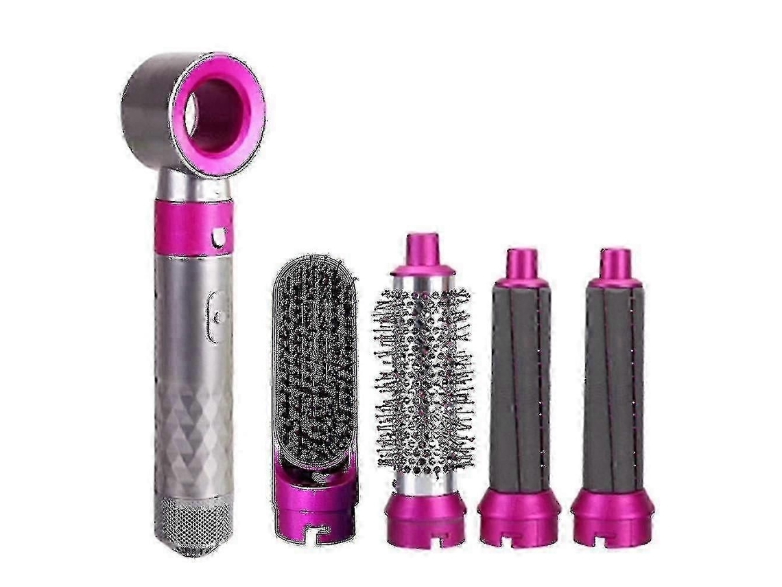 Kit De Secador De Cabelo Elétrico 5 Em 1 Com Escova Alisadora E Modeladora - Elysve