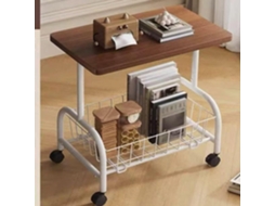 Mesa Lateral Móvel 43x30x50cm Para Sofá E Sala