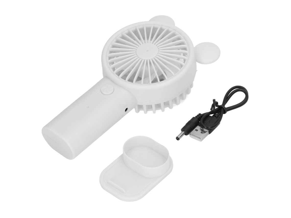 Ventilador Portátil Usb com Bateria 1200mah Cor Branco