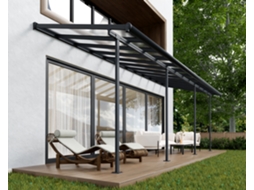 Pérgola CANOPIA Sierra Cobertura para Terraço de Aluminio 2.3X6.9 m Cinza