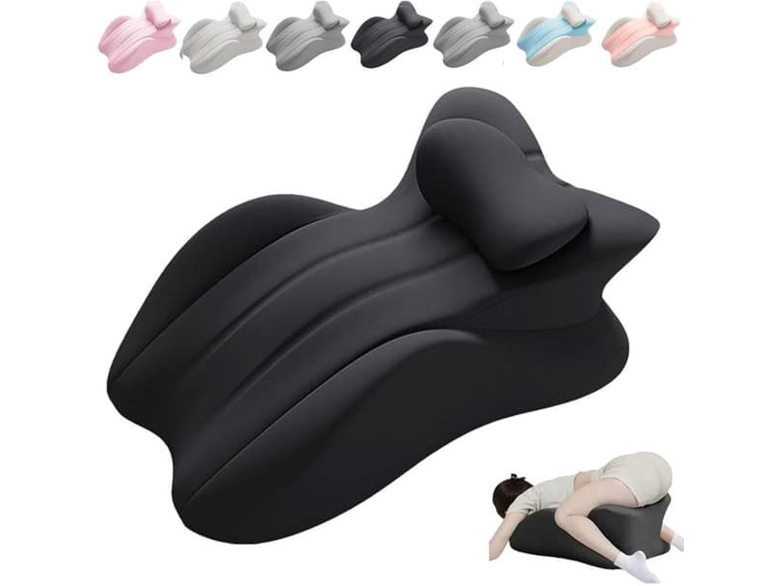 Travesseiro Ergonômico Grande para Quem Dorme de Bruços, Super Macio e com Capa Removível e Lavável AQUAFORGE