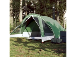 Vidaxl Tenda De Campismo Cabana Para 4 Pessoas Impermeável Verde