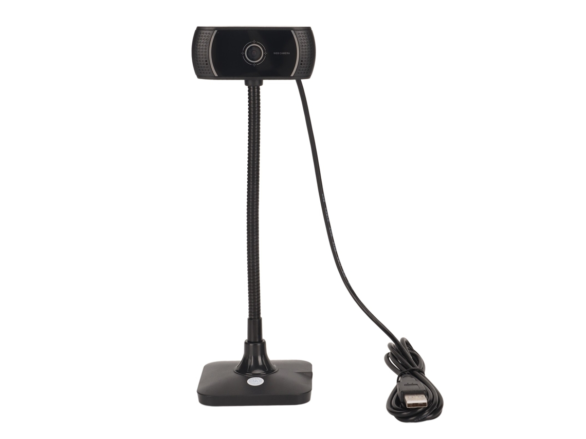 Webcam HD 720p com Redução de Ruído, Ângulo 60 graus, Rotação 360 graus | S/MARCA
