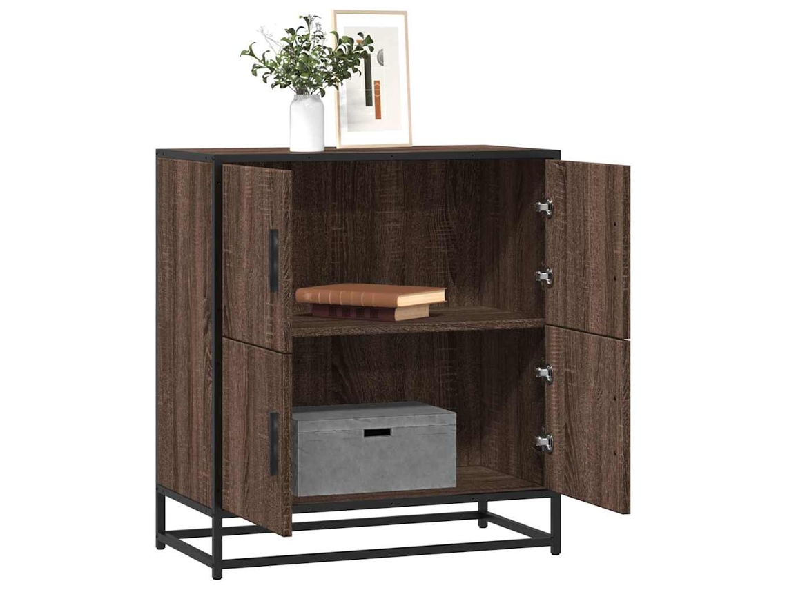 Vidaxl Aparador 68x35x76 Cm Deriv. De Madeira Carvalho Castanho