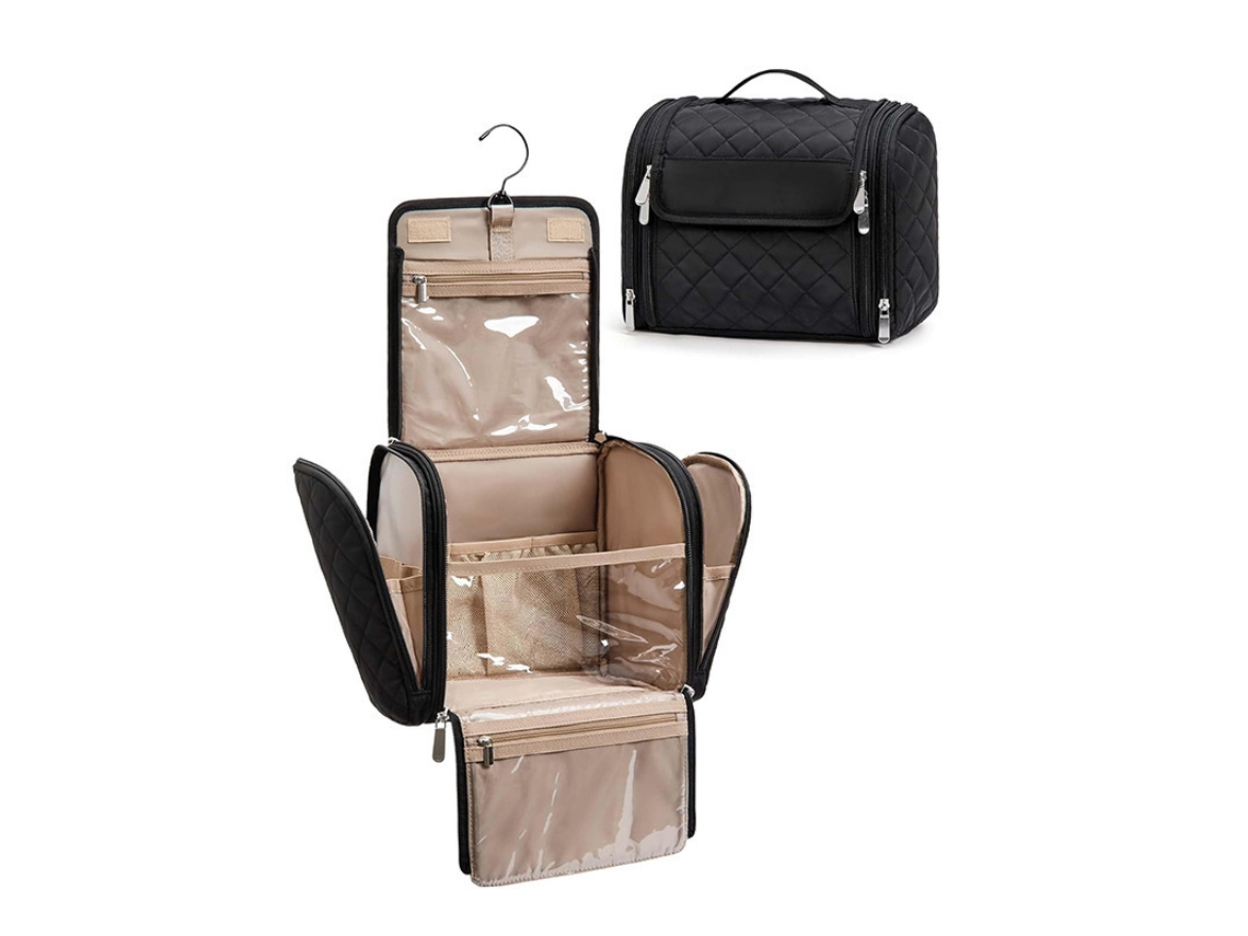 Necessaire impermeável de grande capacidade, preto ZYBLSSBB