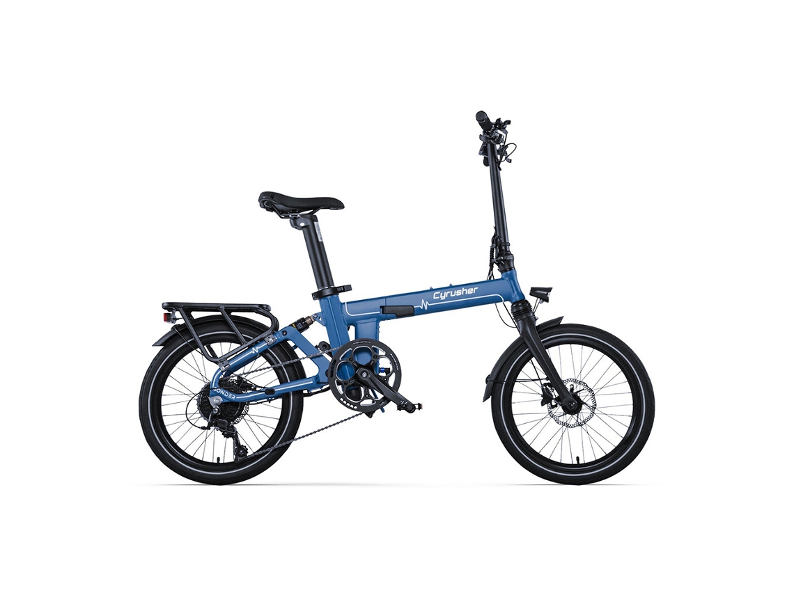 Bicicleta Elétrica Dobrável CYRUSHER Sonder com Bateria de 250 W, 48 V e 10 Ah