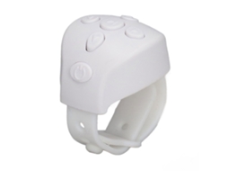 Bluetooth Remote Control Scrolling Ring App Page Turner Camera Remote Shutter Selfie Button For Cell Phone White LAXISCREED