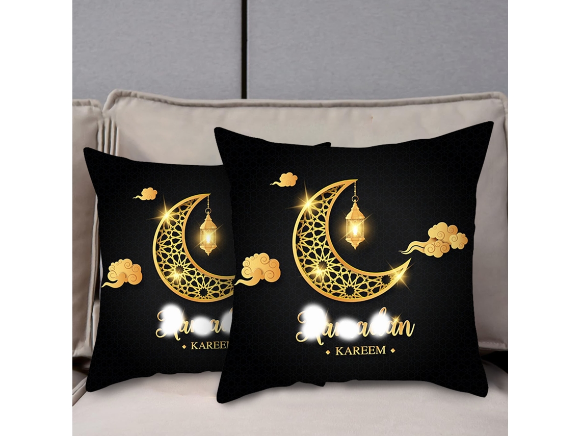 Fronha (com Padrão De Lua Dourada, Adequada Para Sofás De Sala De Estar E Cabeceiras De Cama) Eoocoo