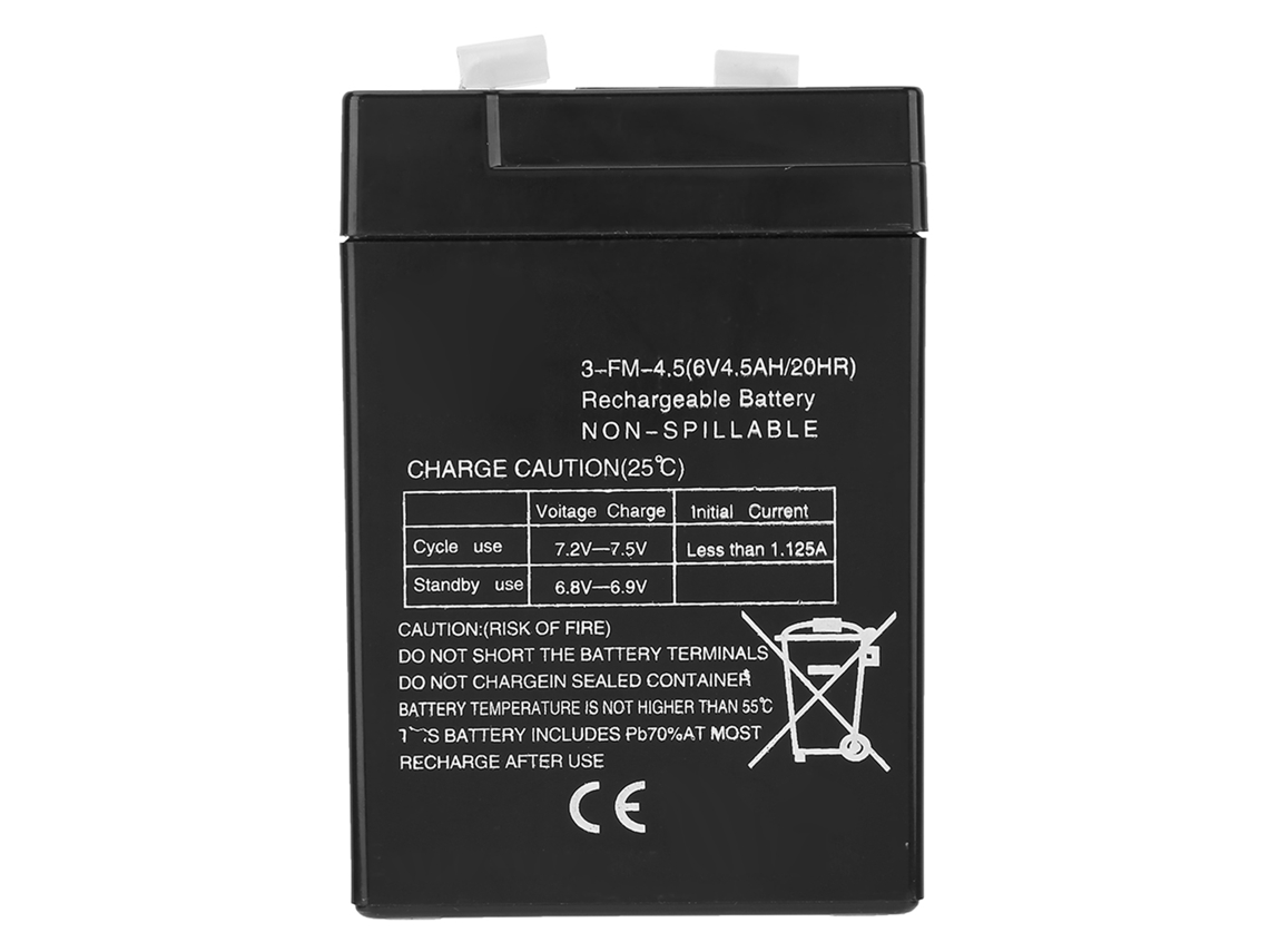 Bateria Recarregável Selada De Substituição 6v 4.5ah/3-fm-4.5/20hr Para Acumulador