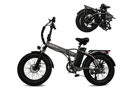 Bicicleta Elétrica GERPSI D1 1000W 48V 13Ah 45Km/H-Cinza