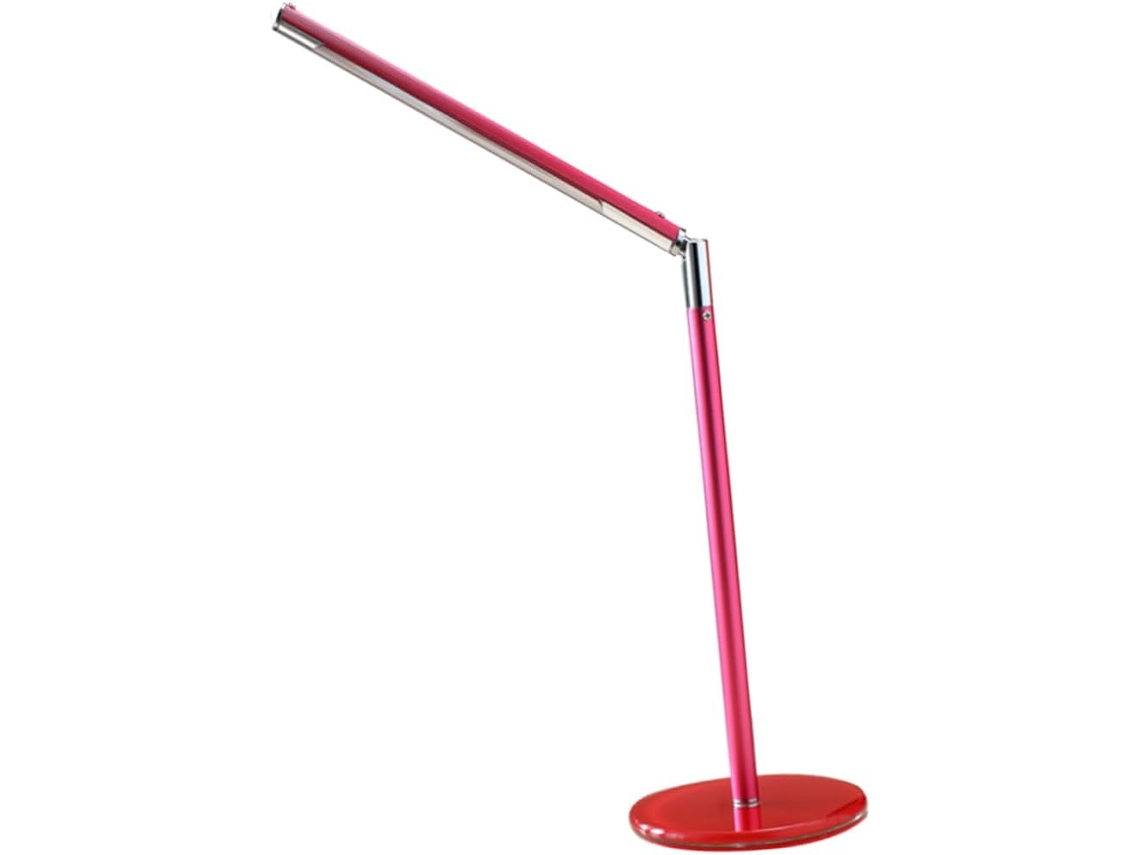 Luminária de Mesa Dobrável com Led Vermelho, 3 Níveis de Brilho Ajustáveis por Toque, Rotação de 360° em Metal e Porta Usb. SFUSHOS