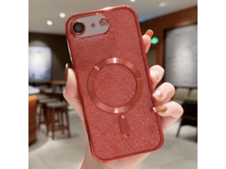 Capa De Tpu Para Iphone 8 - Glitter - Acabamento Eletroplástico - Magsafe