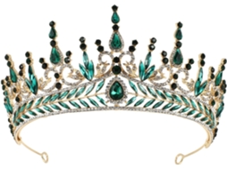 Tiara Barroca, Coroa De Casamento Elegante E Leve Em Liga Metálica, Acessório.
