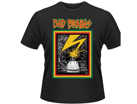T-shirt BAD BRAINS BAD BRAINS (Algodão-Preto-M)