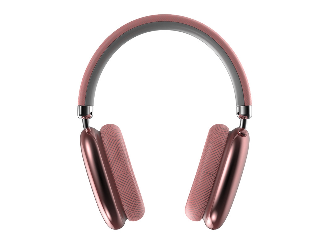 Fones de Ouvido Bluetooth com Cancelamento de Ruído Ativo, Tempo de Reprodução 24 Horas, Leve, com Microfone JIAPEI (rosa)