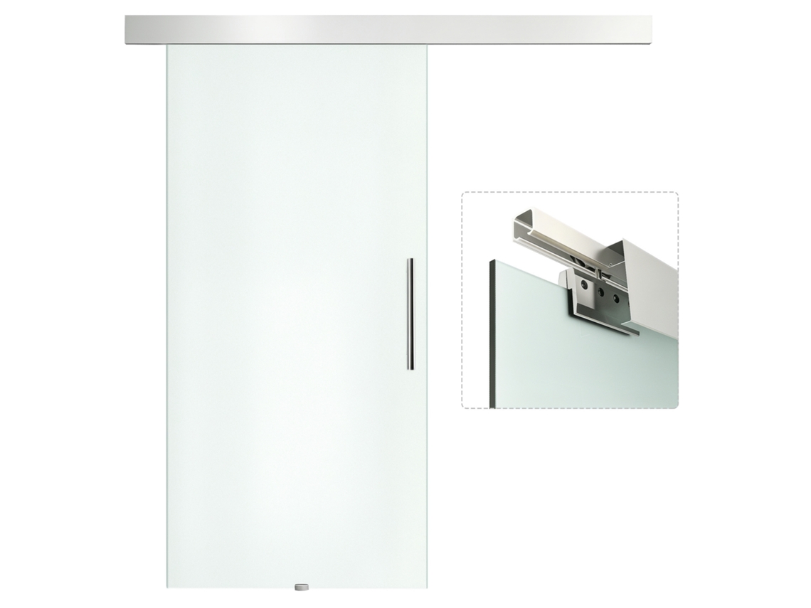 Porta Vidro de Deslizante com Guidão, Cetim de um Lado, 102,5 X 205 Cm