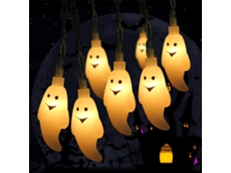 KOFIHETY Luzes De Corda Para Ambientes Internos E Externos, Assustadoras E Fofas, 3m, 20 Leds, Luzes Amarelas Quentes Com 2 Modos De Iluminação, Luzes De Hallo