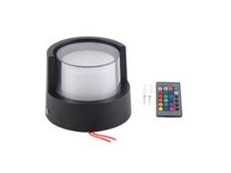 2026 lâmpada de Parede Redonda Led Impermeável 5w 500lm Rgb com Controle Remoto para Galeria Corredor Ac 85 265v